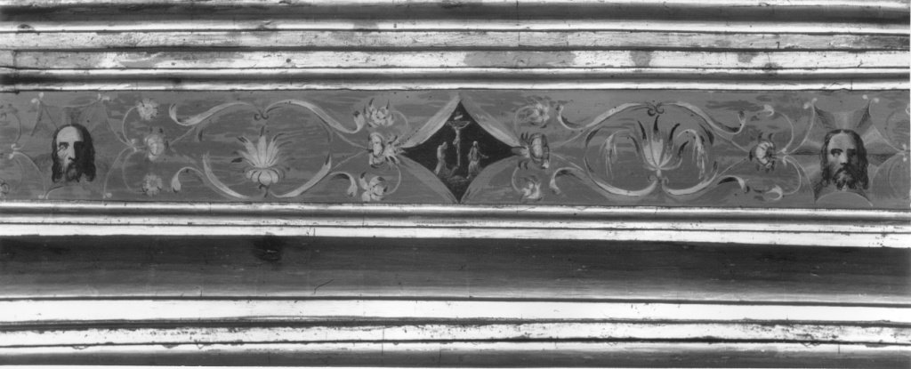 crocifissione (soffitto a cassettoni, complesso decorativo) - ambito romano (sec
